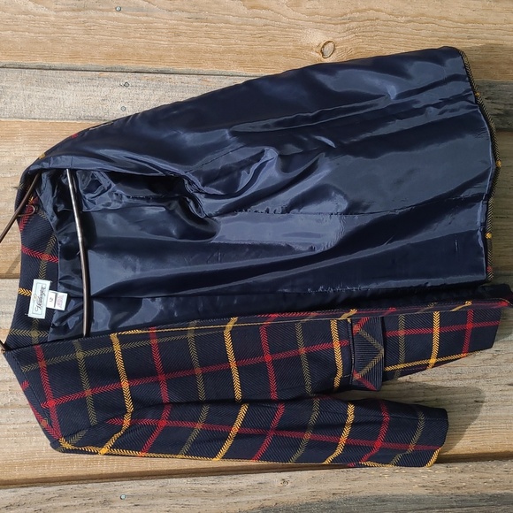 Vintage Oversized Boxy Plaid Blazer - Picture 9 of 11